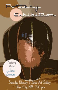 pottery exhibition poster